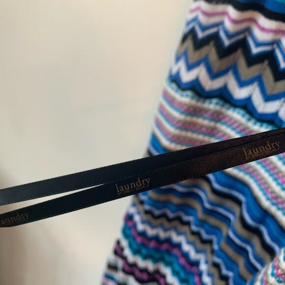 Laundry by Shelli Segal Y2K Inspired Maxi Dress Sparkly Striped Knit Small - Picture 5 of 5